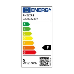 Ampoule LED sphéroïdale PHILIPS - EyeComfort - 4,3W - 470 lumens - 6500K - E14 - 93016