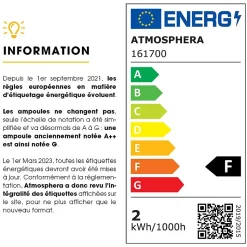 Ampoule LED Standard ambrée - filament droit E27 - Atmosphera