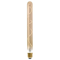 Ampoule LED Tube ambrée - filament torsadé E27 - Atmosphera