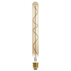 Ampoule LED Tube ambrée - filament torsadé E27 - Atmosphera