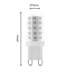 Ampoule LED tube G9 320lm blanc neutre dimmable 3W Eglo