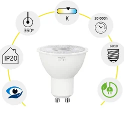 AMPOULE LED 7W FROIDE GU10 230V RSL045