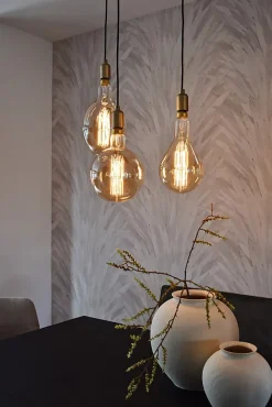 Ampoule LED XXL à filament linéaire E27 1100lm blanc chaud verre ambré Calex