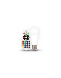 Ampoule RGB E27 6W avec télécommande - Luminance