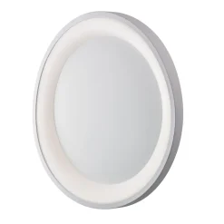 Anna Plafonnier circulaire en métal et aluminium laqué blanc avec LED intégrée H.7 d.50 BL249-P50