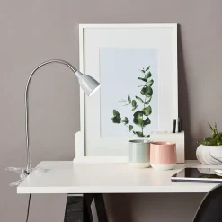 ANTHONY Lampe à pince LED fer/titane métal/plastique -LED intégrée 2,4W - ampoule incluse