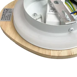 Aplique mural en bois pour intérieur TRINA 12W - Lumière indirecte chaude 2700K avec éclairage arrière - IP20