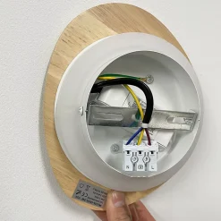 Aplique mural en bois pour intérieur TRINA 12W - Lumière indirecte chaude 2700K avec éclairage arrière - IP20