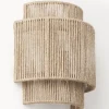 Aplique Murale Moderne en Corde de Jute DALIA E27 Lampes Tissées à la Main pour Chambre et Salon