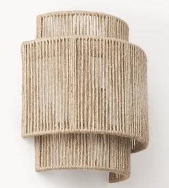 Aplique Murale Moderne en Corde de Jute DALIA E27 Lampes Tissées à la Main pour Chambre et Salon