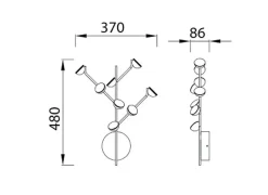 Applique, Applique 8 spots ADN, MANTRA