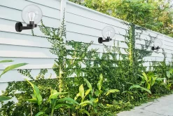 Applique avec sphère pour extérieur en PMMA, 200mm, Culot E27, transparent