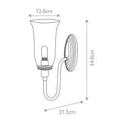 Applique Blake 1 lumière - Chrome poli