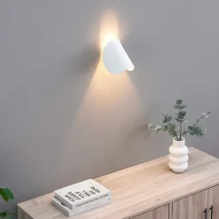 Applique blanche aluminium orientable IP54 - Notte