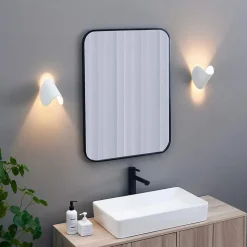 Applique blanche aluminium orientable IP54 - Notte