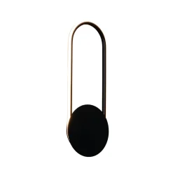 Applique cercle noir suspendu - Pise