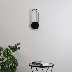 Applique cercle noir suspendu - Pise