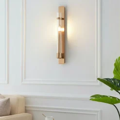 Applique cylindrique vintage métal doré - Anabela