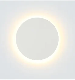 Applique d'atmosphère ronde blanche extérieur D13 cm - Lunar
