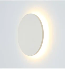 Applique d'atmosphère ronde blanche extérieur D13 cm - Lunar