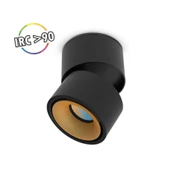 Applique décorative LED - Noir/Doré - 6W - CCT 3 températures - Orientable