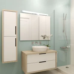 Applique de salle de bain 78 cm chrome - Voltman