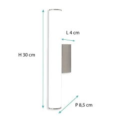 Applique de salle de bain 30 cm chrome - Voltman