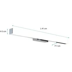 Applique de salle de bain 41 cm chrome - Voltman
