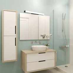 Applique de salle de bain 53 cm noire - Voltman