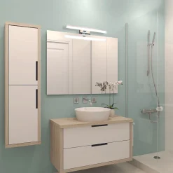 Applique de salle de bain 78 cm chrome - Voltman