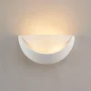 Applique demi-circulaire blanche en gypse - Gillian