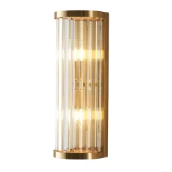 Applique demi-cylindrique pampilles transparentes - Andria