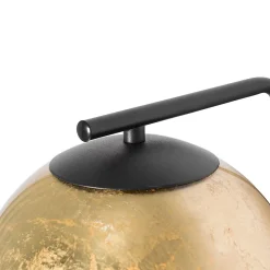 Applique design noir avec verre doré - Bert