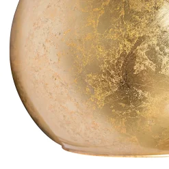 Applique design noir avec verre doré - Bert