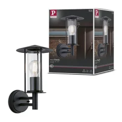 Applique d'extérieur Classic IP44 173mm max. 15W 230V Gris foncé Métal Verre