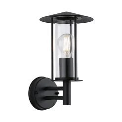 Applique d'extérieur Classic IP44 173mm max. 15W 230V Gris foncé Métal Verre