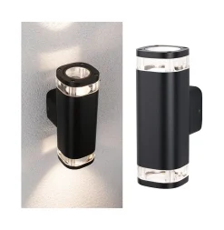 Applique d'extérieur Colum résistant à l'eau de mer IP44 80x223mm max. 2x20W 230V Anthracite Aluminium