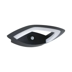 Applique d'extérieur LED Akena Détecteur de mouvement crépusculaire (IR) IP44 243x254mm 3000K 11W 800lm 230V Anthracite Aluminium