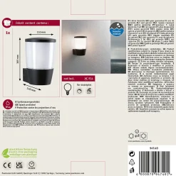 Applique d'extérieur LED Bako résistant à l'eau de mer IP44 110x165mm max. 20W 230V Anthracite Aluminium