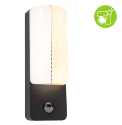 Applique d'extérieur LED Bonnie Détecteur de mouvement crépusculaire (IR) favorable aux insectes IP44 93x263mm 2200 - 3000K 8,5W 5