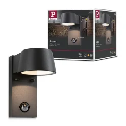 Applique d'extérieur LED Capea Détecteur de mouvement crépusculaire (IR) IP44 96x165mm 3000K 6W 500lm 230V 98 Anthracite Aluminium