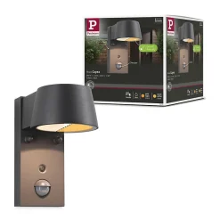 Applique d'extérieur LED Capea Détecteur de mouvement crépusculaire (IR) favorable aux insectes IP44 96x165mm Tunable Warm 6W 450l