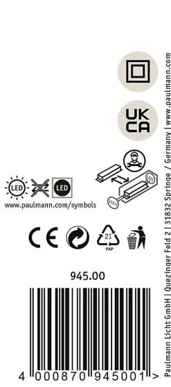 Applique d'extérieur LED Concrea IP65 110x170mm 3000K 6,8W 300lm 230V Grès noir Béton