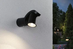 Applique d'extérieur LED Cuff Détecteur de mouvement crépusculaire (IR) IP44 76x217mm 3000K 10W 700lm 230V 70 Anthracite Aluminium