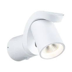 Applique d'extérieur LED Cuff Détecteur de mouvement crépusculaire (IR) IP44 76x217mm 3000K 10W 700lm 230V 70 Blanc Aluminium