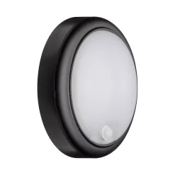 Applique d'extérieur LED Détecteur de mouvement crépusculaire (IR) IP44 180mm 3000K 15W 1050lm 230V Gris Matière plastique