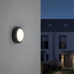 Applique d'extérieur LED IP44 140mm 3000K 8W 560lm 230V Gris Matière plastique