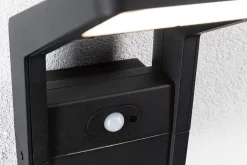 Applique d'extérieur LED Juntea Détecteur de mouvement crépusculaire (IR) IP44 140x250mm 3000K 11W 900lm 230V Anthracite Aluminium