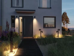 Applique d'extérieur LED Kimu IP44 cylindrique 80mm 3000K 8W 500lm 230V 70 Anthracite Aluminium