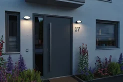 Applique d'extérieur LED Mesana IP44 240x165mm 3000K 12W 800lm 230V Anthracite Aluminium